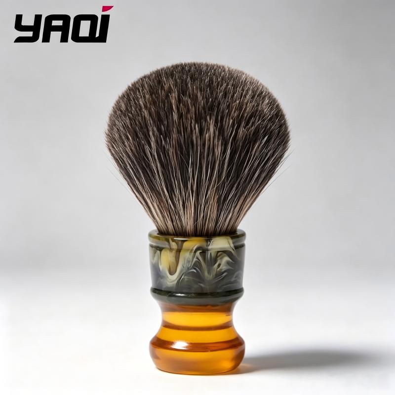 Men'S Grooming Tool - YAQI Shaving Brush Amber Green Marble