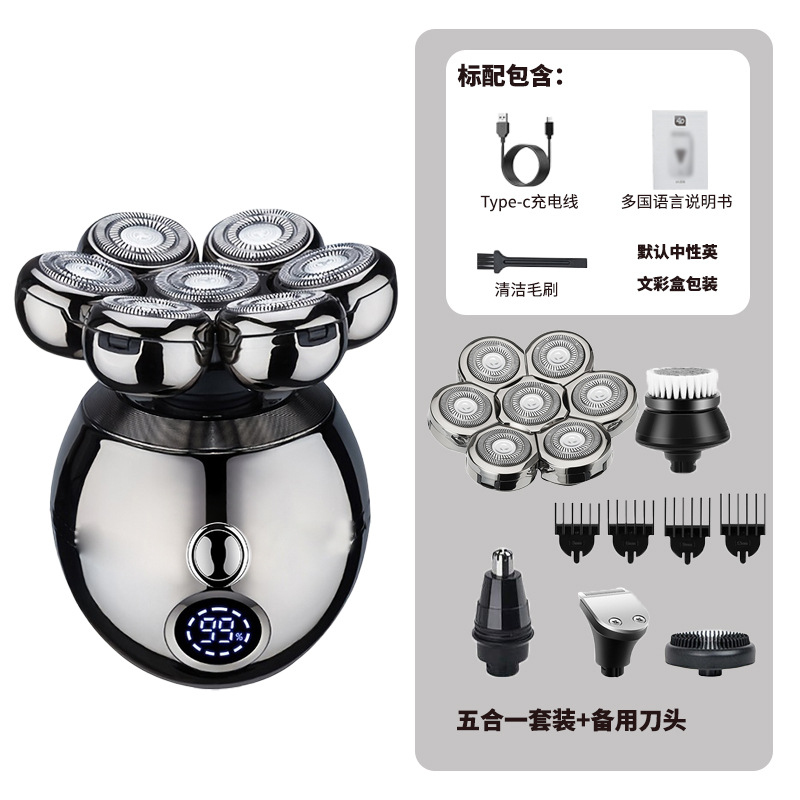 Men'S Grooming Razor Kit - Multifunctional 5-in-1 Electric Shaver for Men,