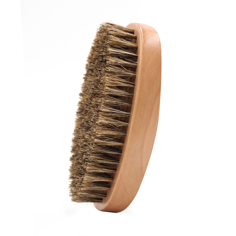 Men'S Beard Grooming - Natural Boar Bristle Beard Brush for