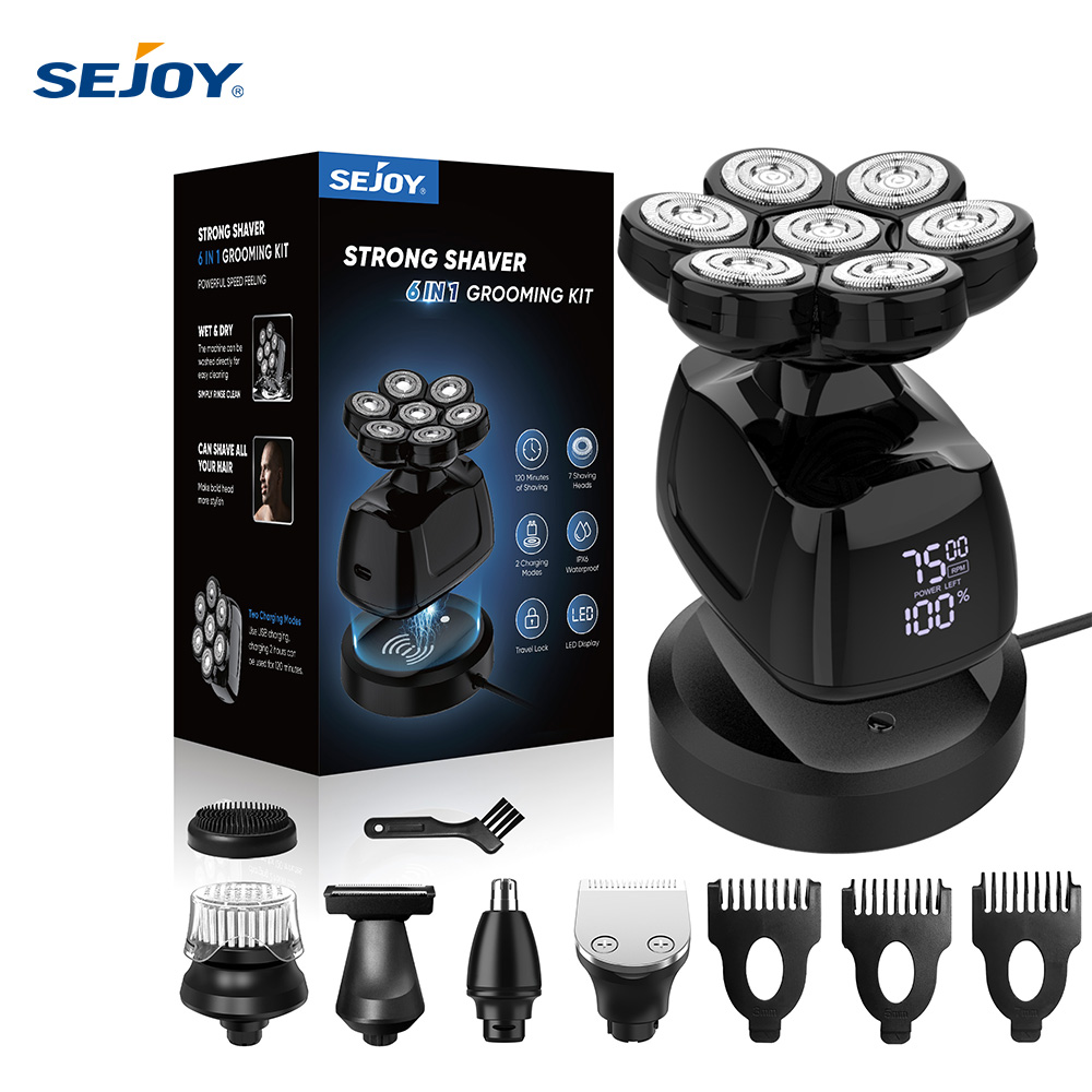Men'S Grooming Razor Kit - SEJOY Multifunctional 7D Head Shavers for