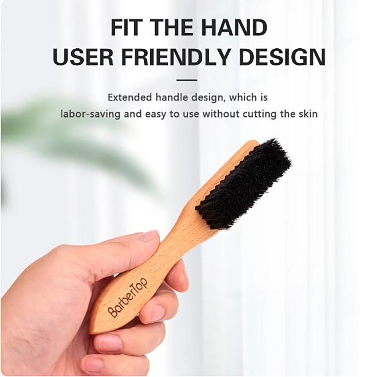 Barbershop Wooden Handle Boar  - Men'S Grooming Brush ulasan dan harga