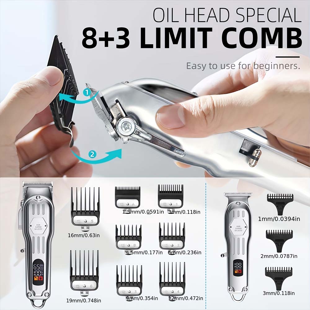 Professional Hair Clipper & Tr - Men'S Grooming Brush ulasan dan harga