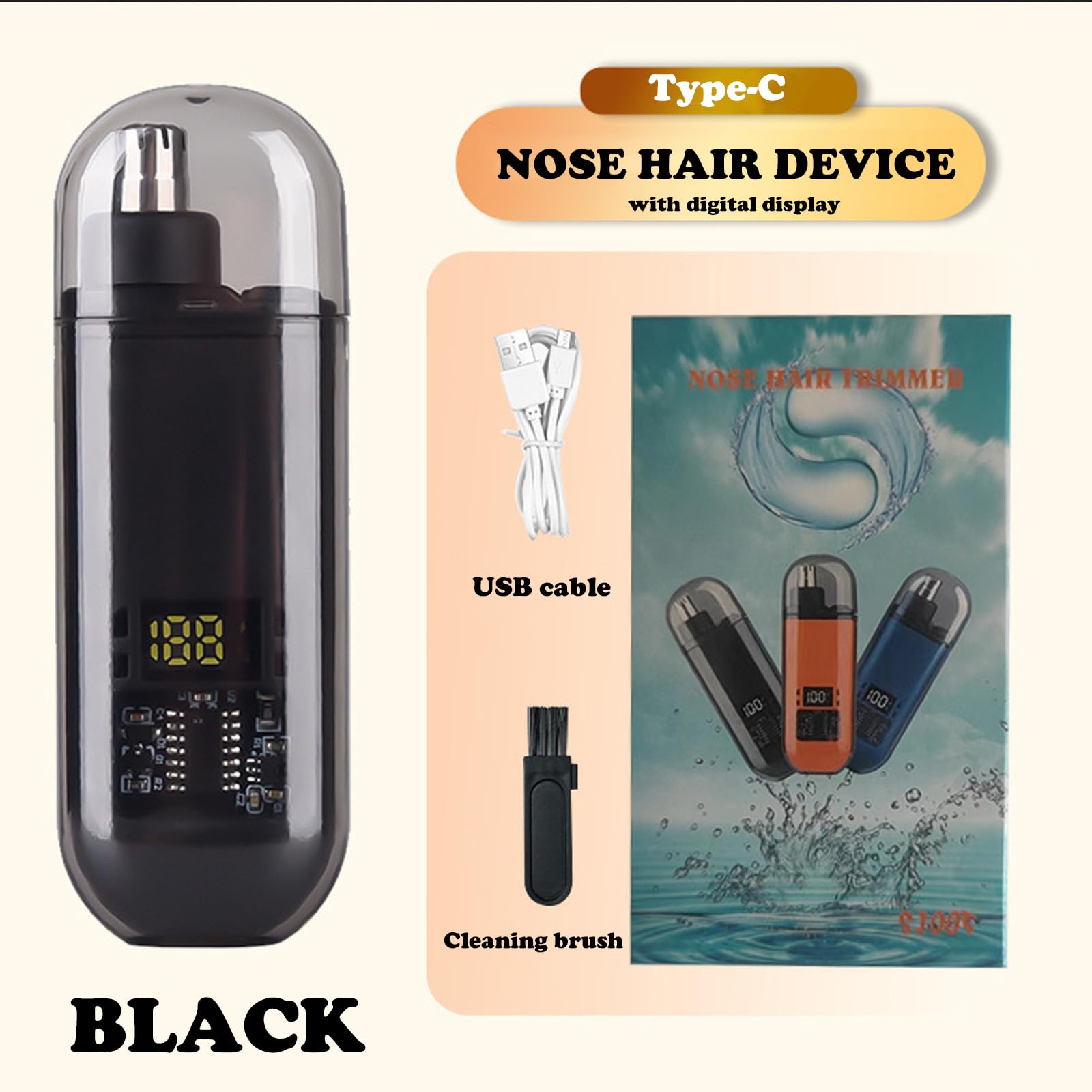 Nose Ear Hair Trimmer USB Rech - Men'S Grooming Salon ulasan dan harga