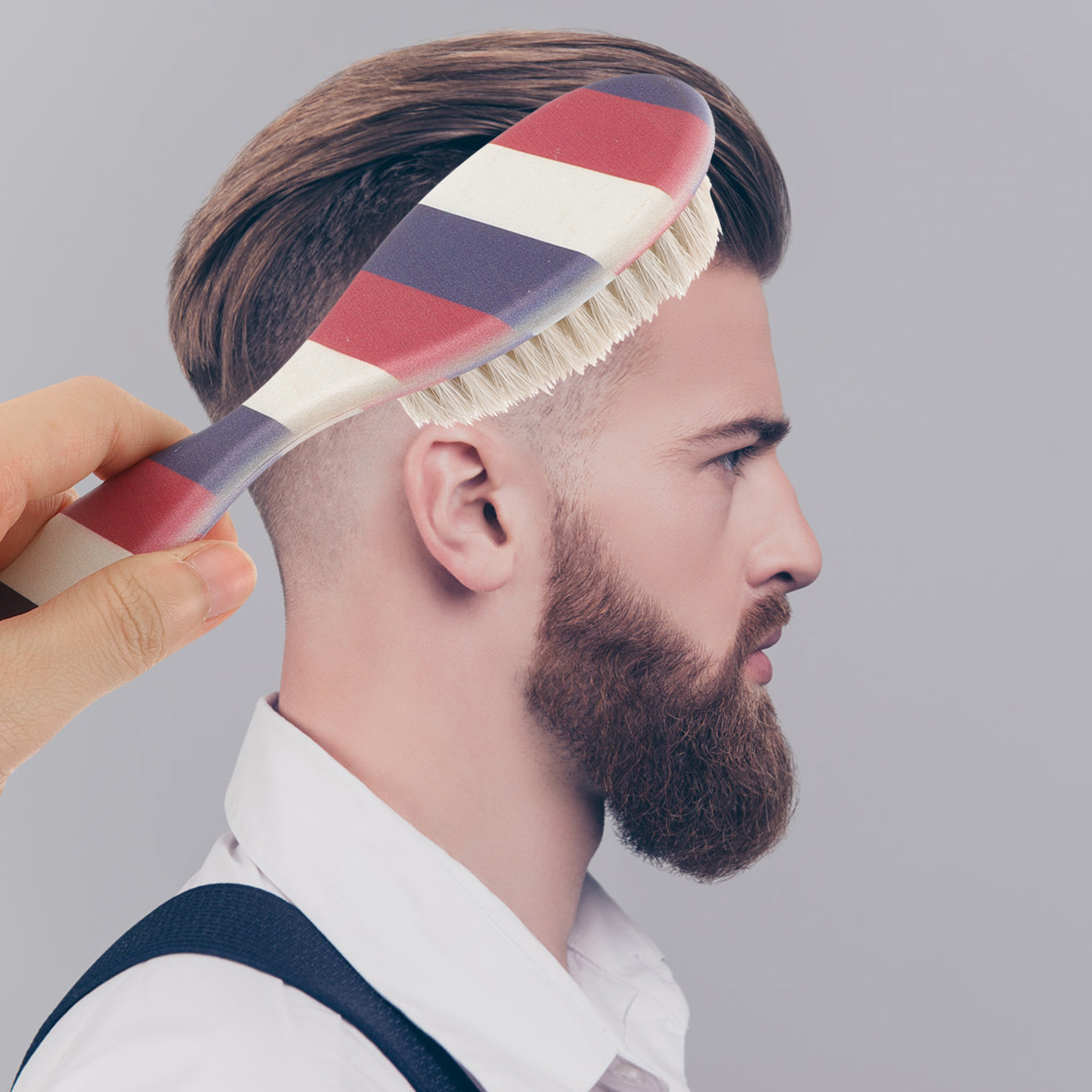 Professional Salon Beard Brush - Men'S Grooming Tool ulasan dan harga