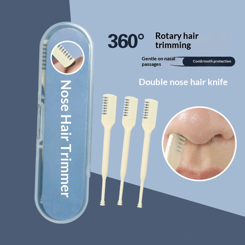 Dual‑End Manual Nose Hair Trim - Men'S Grooming Tool ulasan dan harga