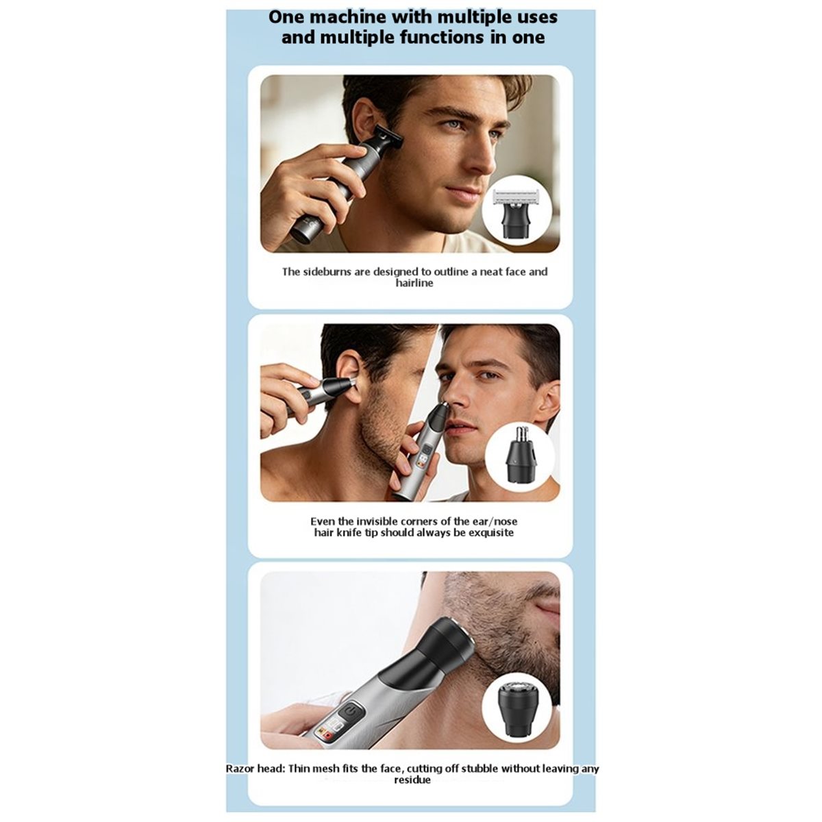 Nices Body Hair Trimmer for Me - Men'S Grooming Blade ulasan dan harga