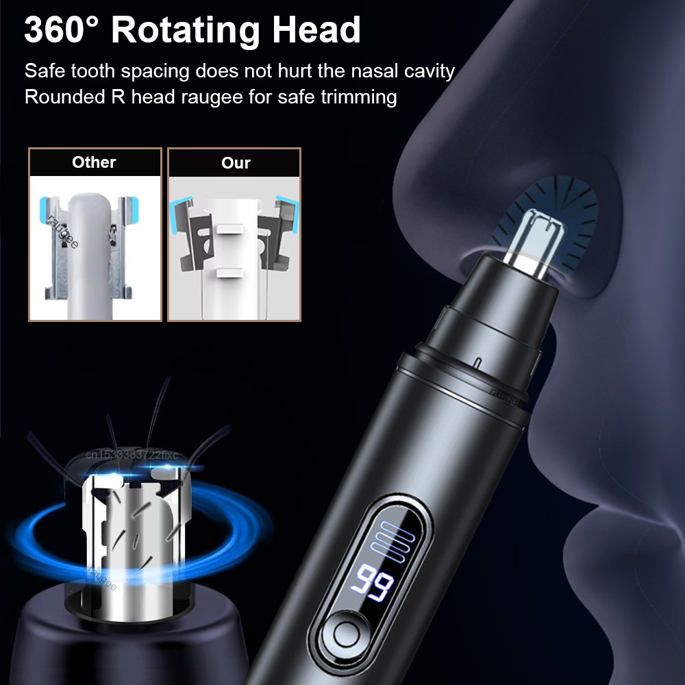 Mini Nose Hair Trimmer Recharg - Men'S Grooming Salon ulasan dan harga