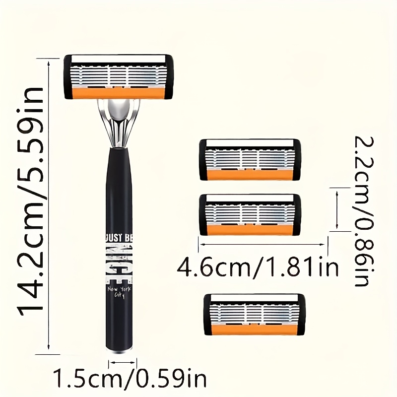 Men Stainless Steel Razor Shar - Men'S Grooming Blade ulasan dan harga
