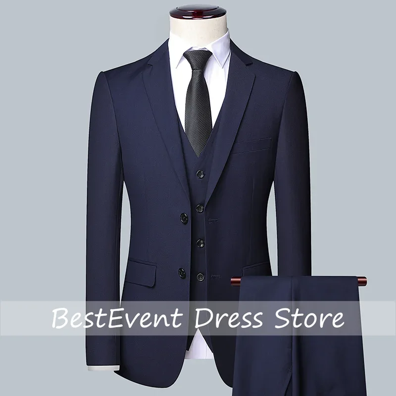 Men's Solid Color Business Sui - Men'S Grooming Trends ulasan dan harga