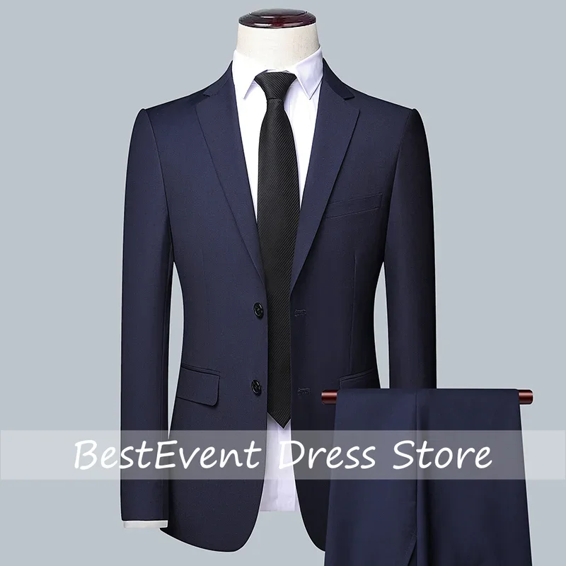 Men's Solid Color Business Sui - Men'S Grooming Trends ulasan dan harga