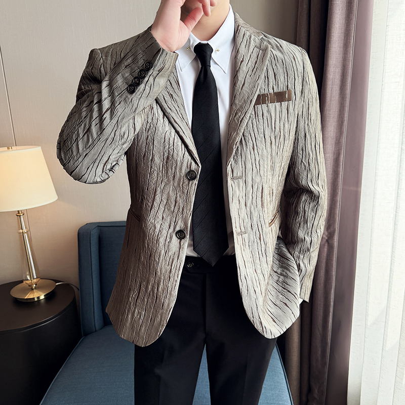 Korean Trend 3D Pleated Suit J - Men'S Grooming Trends ulasan dan harga