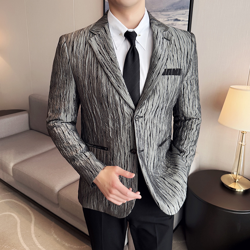 Korean Trend 3D Pleated Suit J - Men'S Grooming Trends ulasan dan harga