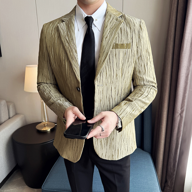 Korean Trend 3D Pleated Suit J - Men'S Grooming Trends ulasan dan harga