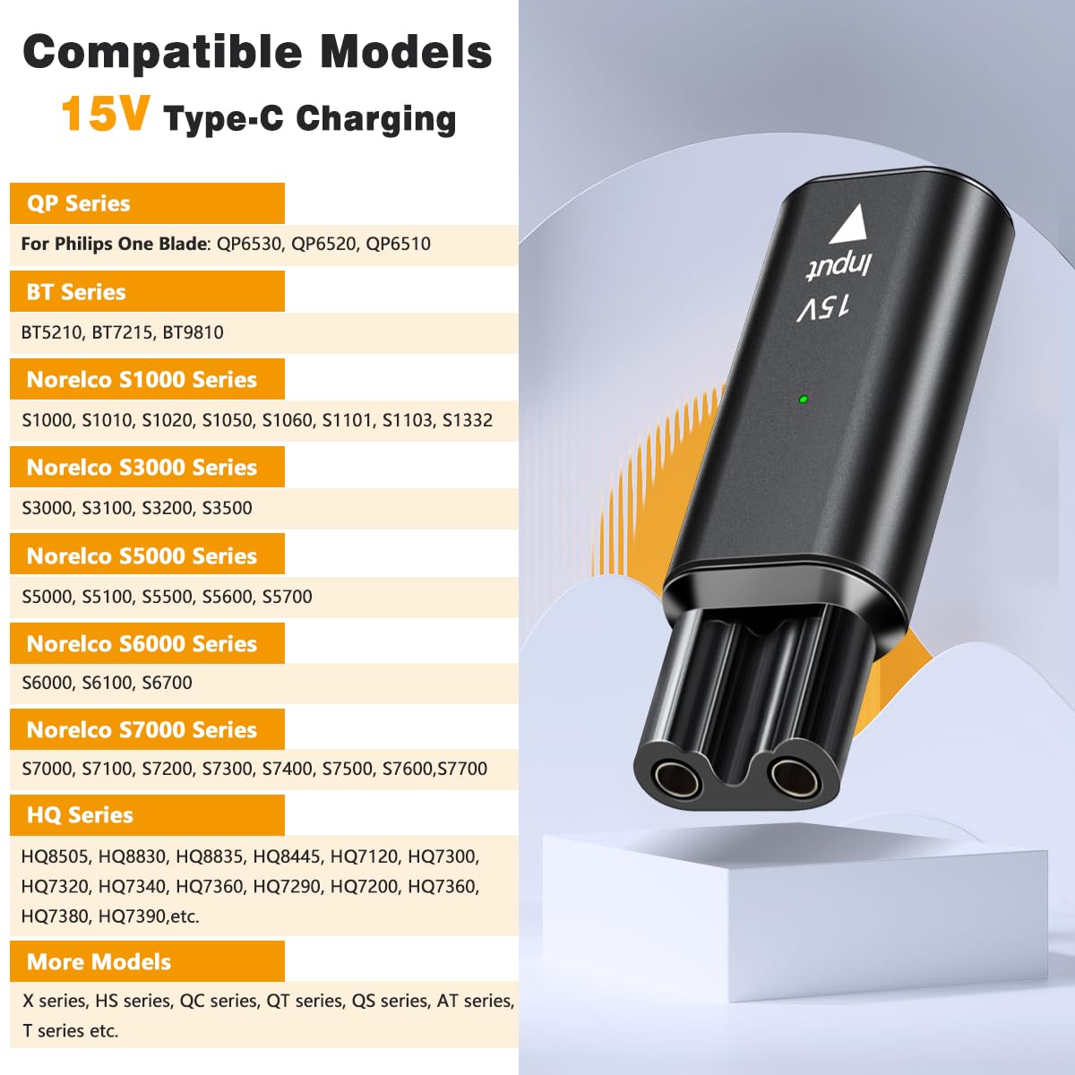 Brangdy 15V HQ8505 Type-C Shav - Men'S Grooming Trimmer ulasan dan harga