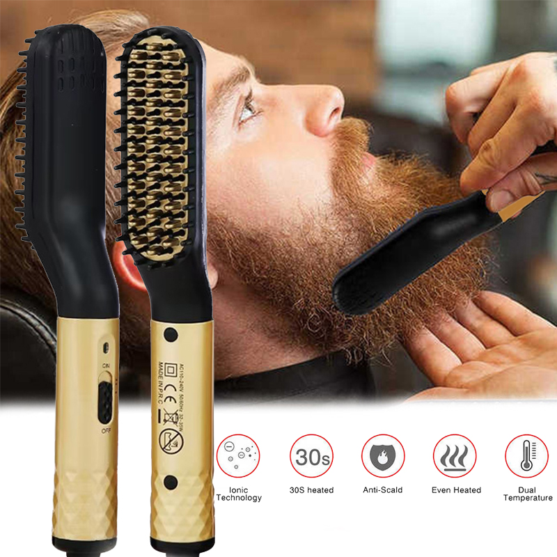 Portable Heated Hair Straighte - Men'S Grooming Brush ulasan dan harga