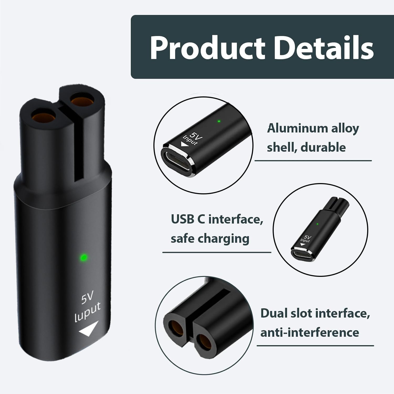5V 15V USB Type C Charging Ada - Men'S Grooming Salon ulasan dan harga