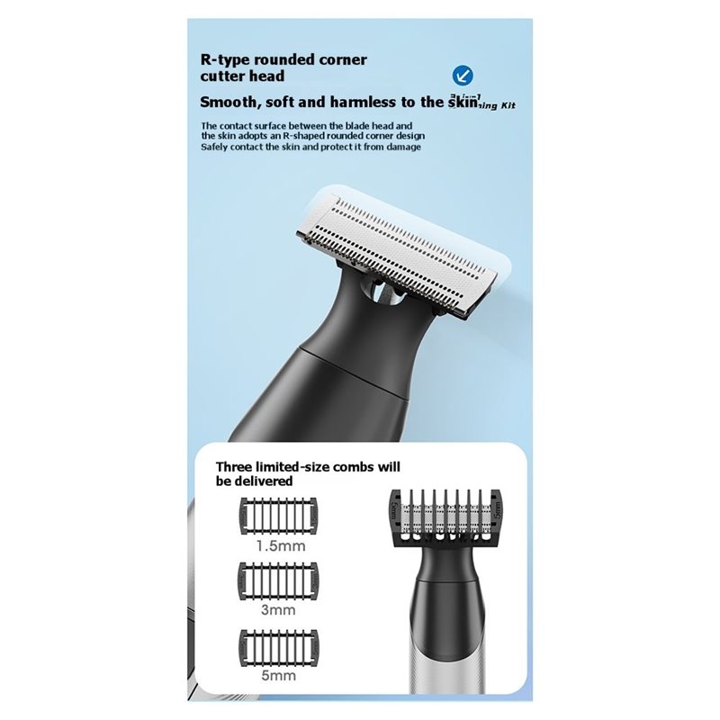 A83G-Dual-Sided Blade Body Hai - Men'S Grooming Blade ulasan dan harga