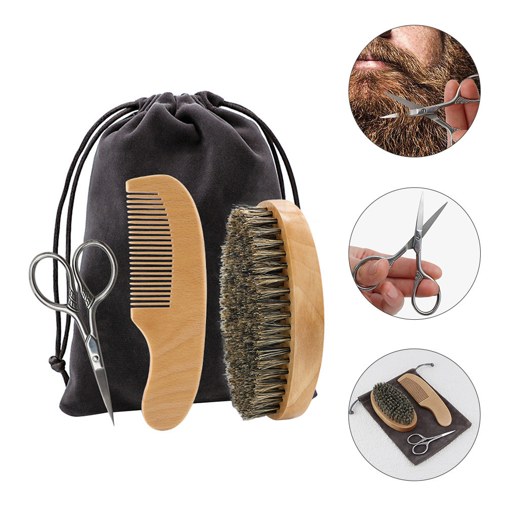 1Set Beard Styling Set for Men - Men'S Grooming Brush ulasan dan harga